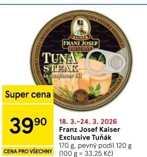 Tuňák Exclusive Franz Josef Kaiser