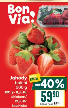 Jahody Billa Bonvia