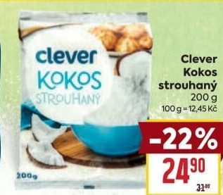 Kokos strouhaný Clever