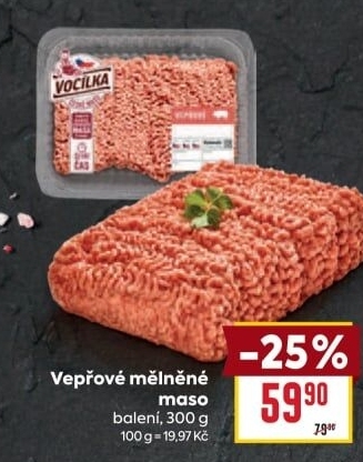 Maso mělněné vepřové Vocílka