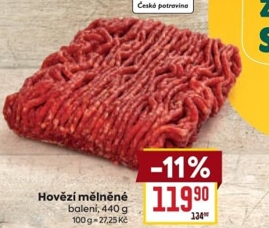 Mělněné hovězí maso