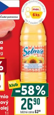 Slunečnicový olej Solmio