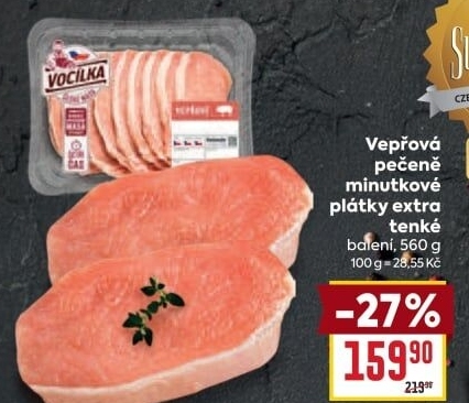 Vepřová pečeně bez kosti Vocílka