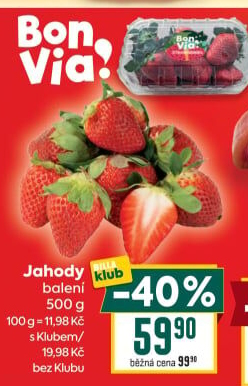 Jahody Billa Bonvia