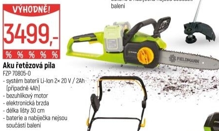 Aku řetězová pila Fieldmann FZP 70805-0