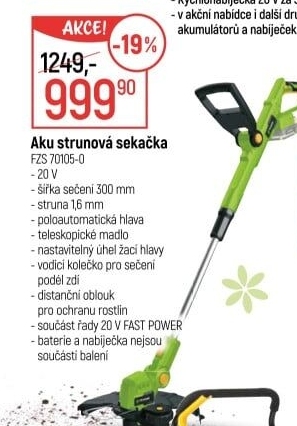 Aku strunová sekačka Fieldmann FZS701050