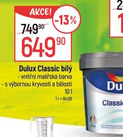 Interiérová barva Dulux