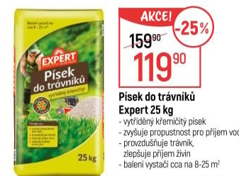 Písek do trávníků Expert