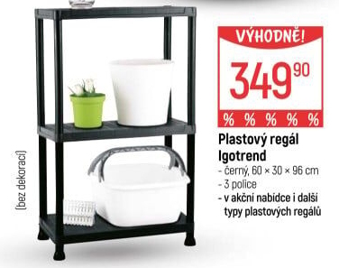 Plastový regál
