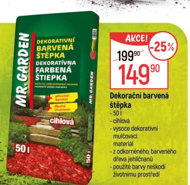 Štěpka dekorační Mr. Garden