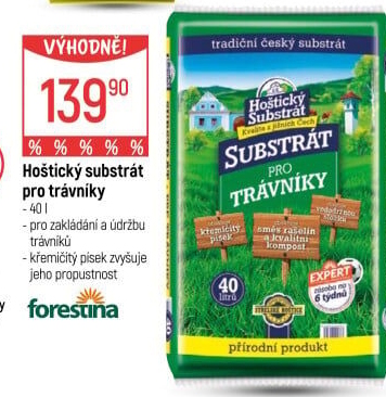 Substrát Hoštický pro trávníky Hoštický Substrát