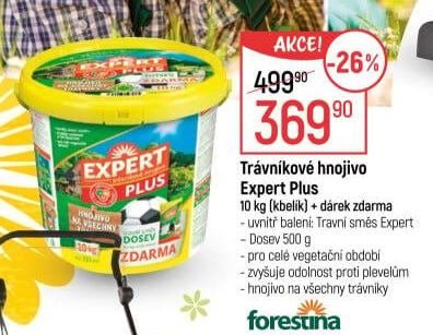 Trávníkové hnojivo Expert plus Forestina