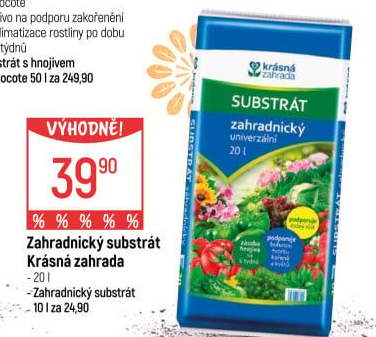 Zahradnický substrát Krásná zahrada
