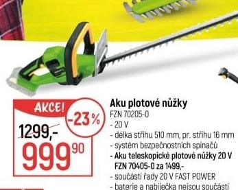 Aku nůžky na živý plot Fieldmann FZN702050