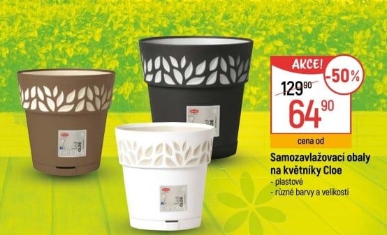 Samozavlažovací květináč Stefanplast