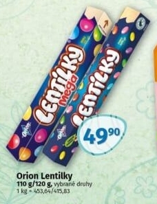 Lentilky Orion