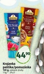 Paštiky Krajanka v tubě