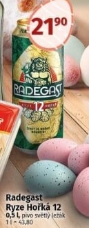Pivo světlý ležák 12° Ryze hořká Radegast