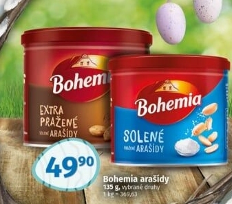 Pražené arašídy Bohemia Chips