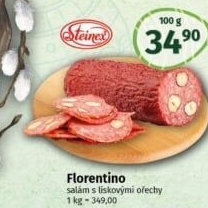 Salám Florentino s lískovými ořechy Steinex