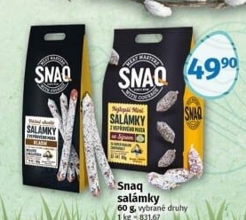 Salámky Snaq Kostelecké uzeniny