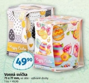 Svíčka vonná ve skle