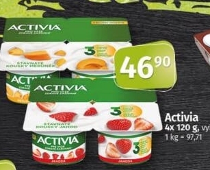 Jogurt ochucený Activia Danone