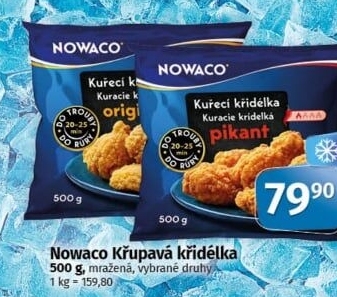 Křupavá křidélka mražená Nowaco
