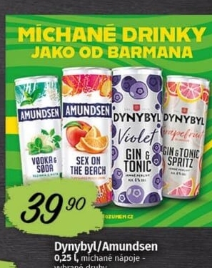 Míchaný nápoj Dynybyl Gin a Tonic