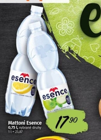 Ochucená voda Mattoni Esence
