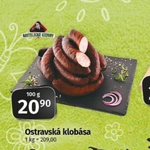 Ostravská klobása Kostelecké uzeniny