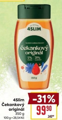 Čekankový sirup 4Slim