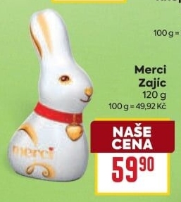 Čokoládový zajíc Merci
