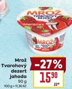 Dezert Tvarohový ochucený Mrož