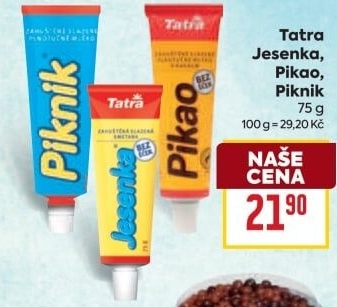 Mléko kondenzované Jesenka Tatra