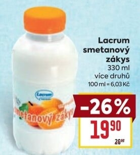 Nápoj zákys ochucený Lacrum