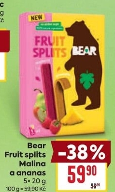 Ovocné plátky Splits Bear Yoyo