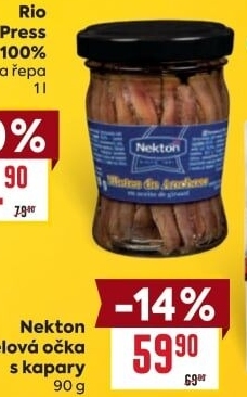 Sardel očka s kapary Nekton