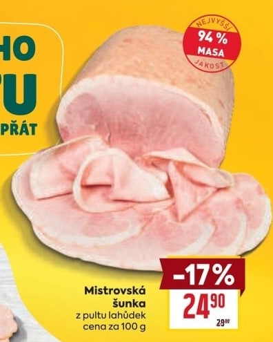 Šunka vepřová Mistrovská nejvyšší jakosti