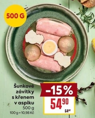 Šunkový závitek s křenem