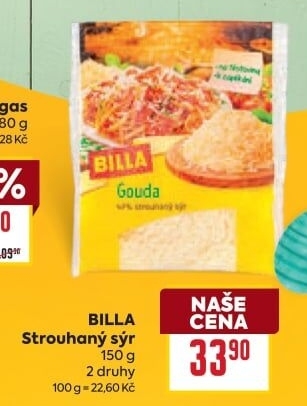 Sýr strouhaný Billa