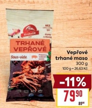 Vepřové trhané maso sous vide Krahulík