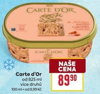 Zmrzlina ve vaničce Carte D'