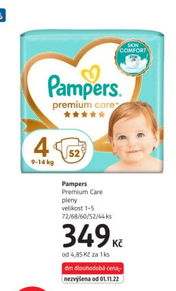 Pleny dětské Pampers Premium Care