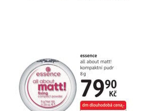 Pudr fixační All about matt! Essence