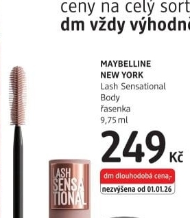 Řasenka Lash Sensational Body Maybelline