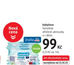 Vlhčené ubrousky dětské Babylove
