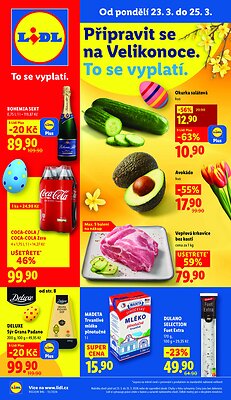akční leták Lidl 23.3.2026-25.3.2026
