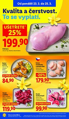 akční leták Lidl 23.3.2026-25.3.2026