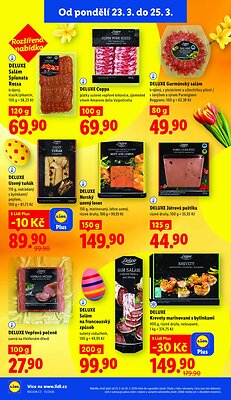 akční leták Lidl 23.3.2026-25.3.2026